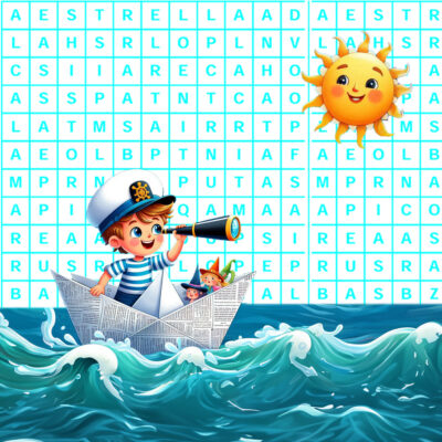 Sopa de letras – Barquito de papel